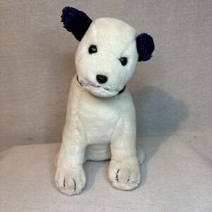 Dakin RCA Mascot Chipper‎ Black & White Terrier Puppy Dog 12"Stuffed Plush 1992